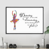 Dancing Watercolour Print - Genefy Art