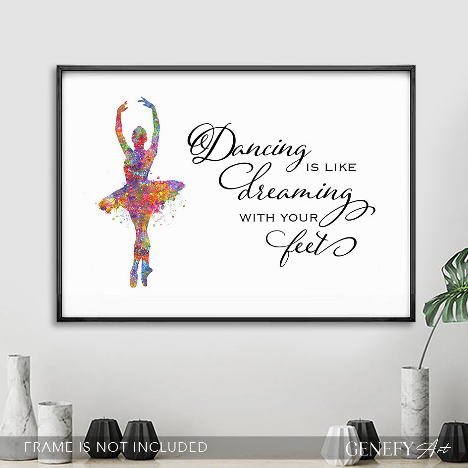 Dancing Watercolour Print - Genefy Art