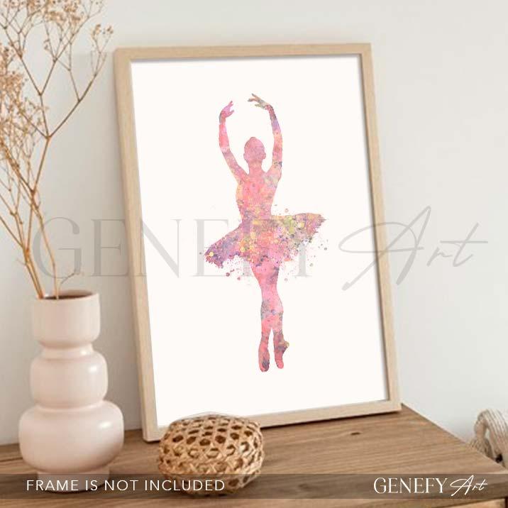 Ballerina Watercolour Print - Genefy Art