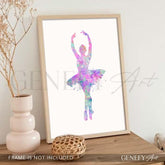 Ballerina Watercolour Print - Genefy Art