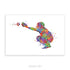 Baseball Player Catcher Watercolour Print