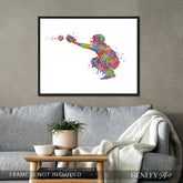 Baseball Player Catcher Watercolour Print