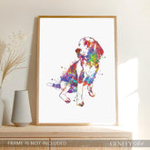 Beagle Watercolour Print - Genefy Art