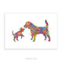 Beagle Mother and Puppy Watercolour Print