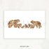 Bear Family of 6 Watercolour Print - Genefy Art