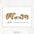Bear Family Quote Watercolour Print - Genefy Art