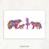 Bear Family Watercolour Print - Genefy Art