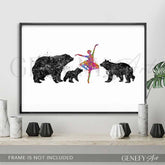 Bear Family Watercolour Print - Genefy Art