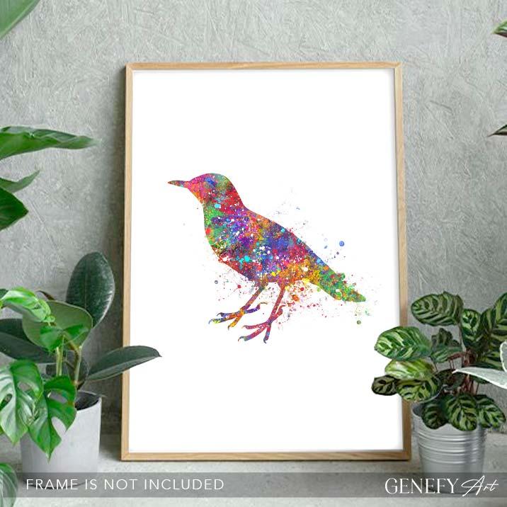 Bird Watercolour Print - Genefy Art