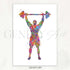 Bodybuilder Watercolour Print - Genefy Art