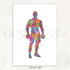 Bodybuilder Watercolour Print - Genefy Art