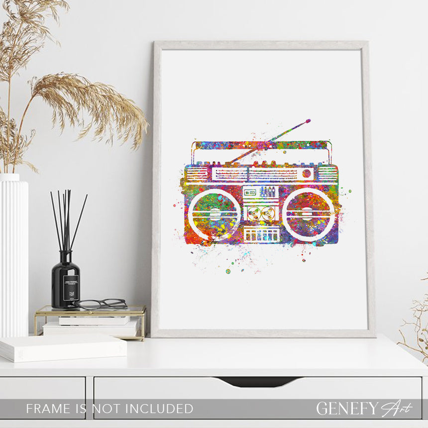 boombox art print