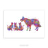 Border Collie and Cat Watercolour Art Print - Genefy Art