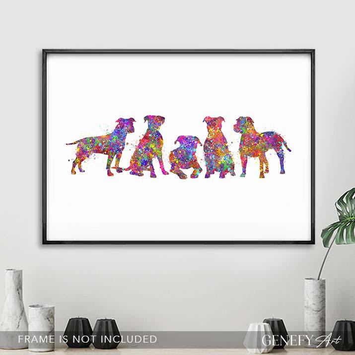 Boxer Watercolour Print - Genefy Art