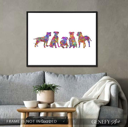 Boxer Watercolour Print - Genefy Art