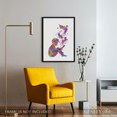Boy Reading Book Watercolour Print - Genefy Art