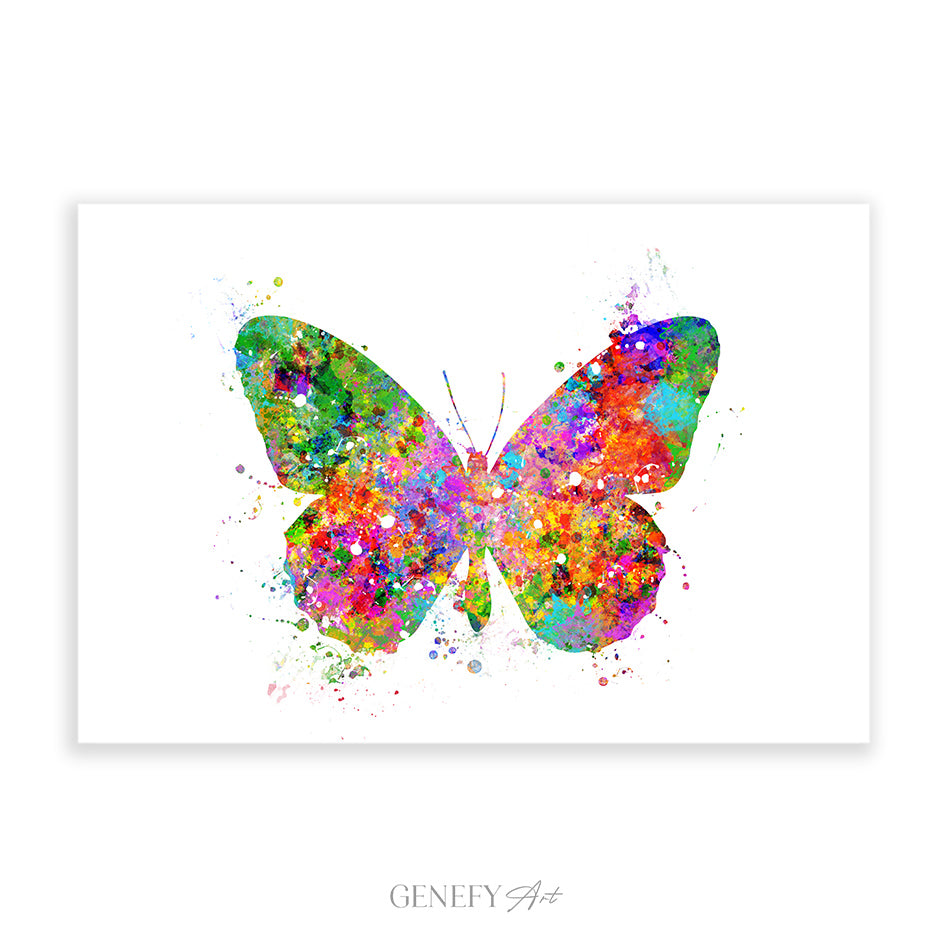 Butterfly Watercolour Print