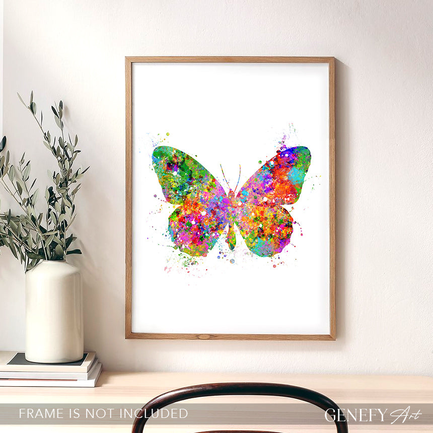 Butterfly Watercolour Art Print
