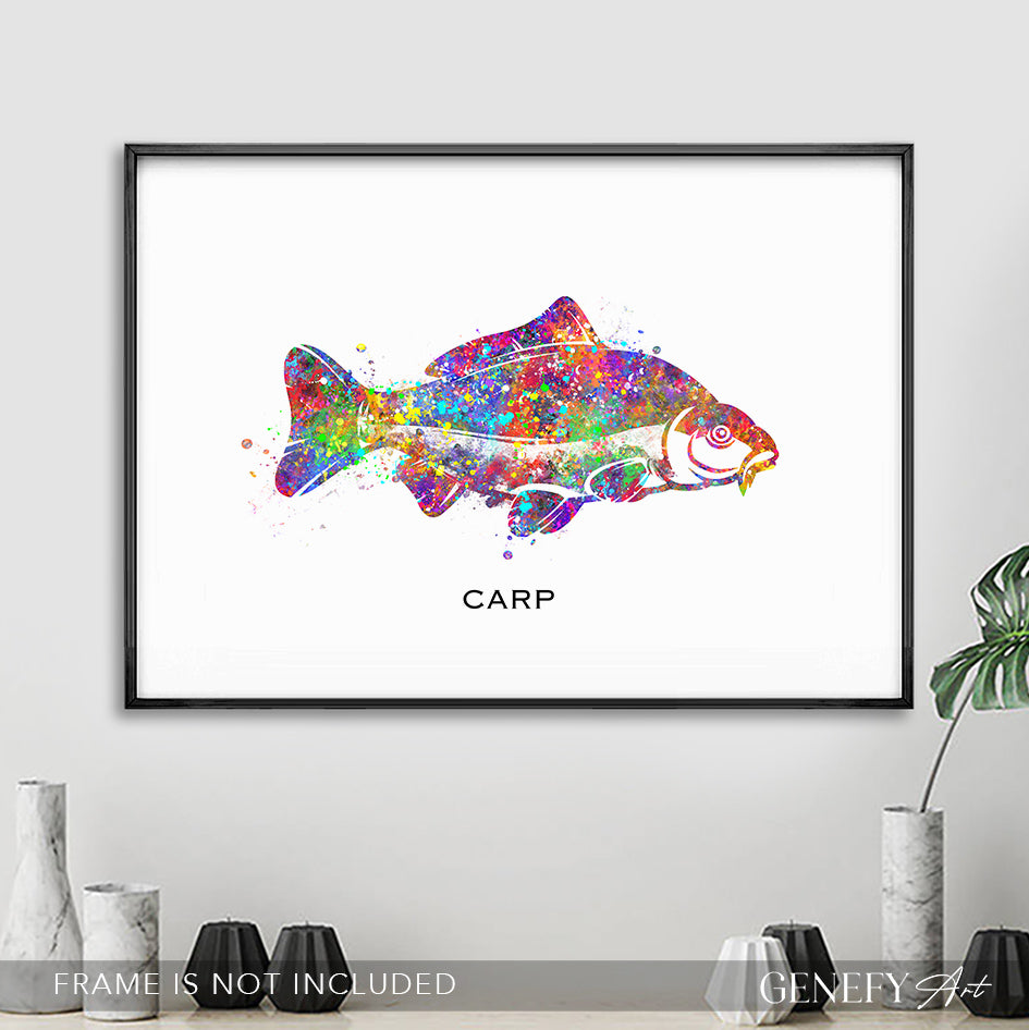 Carp Fish Watercolour Print
