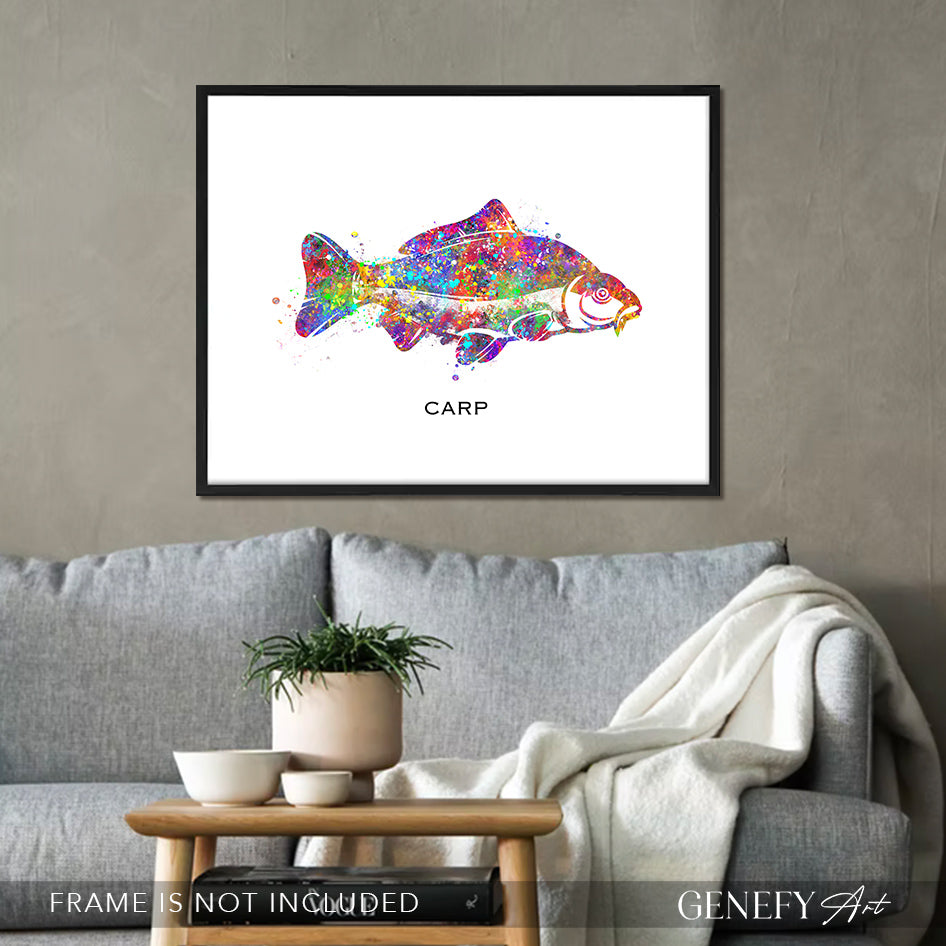 Carp Fish Watercolour Print