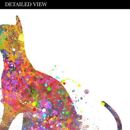 Dog and Cat Best Friends Quote Watercolour Art Print