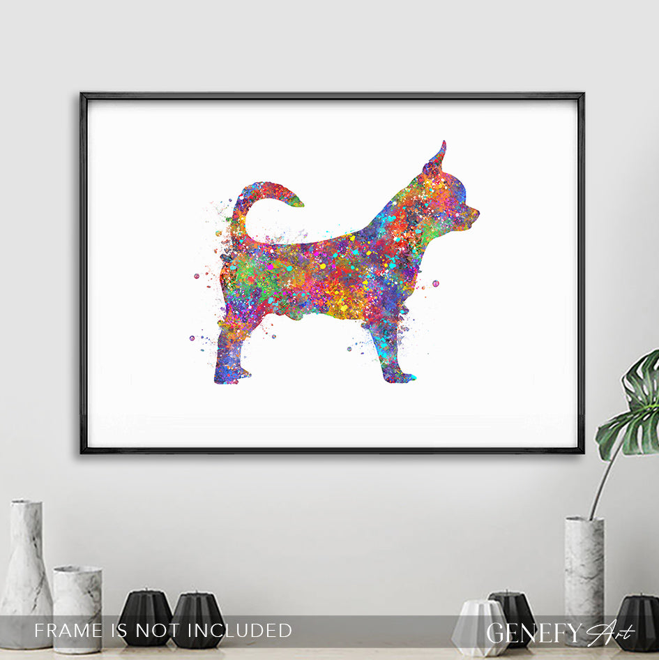 Chihuahua Watercolour Print