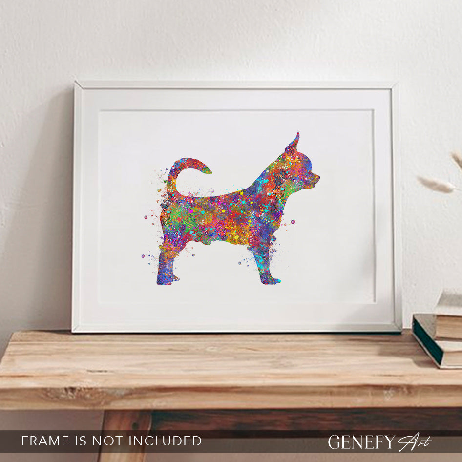 Chihuahua Watercolour Print