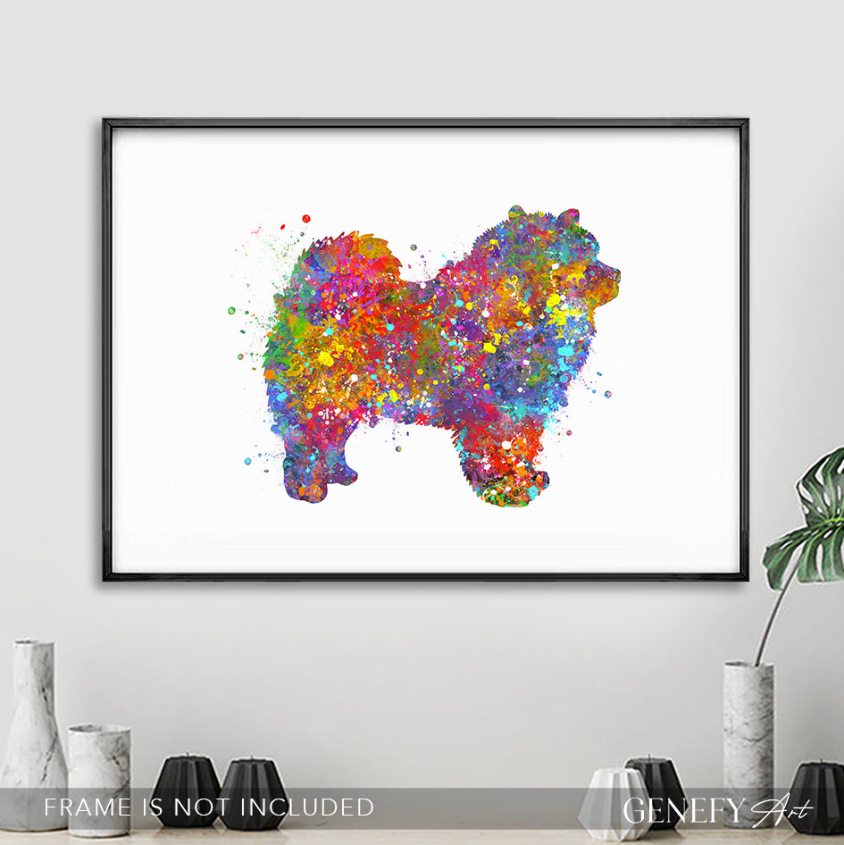 Chow Chow Watercolour Print - Genefy Art