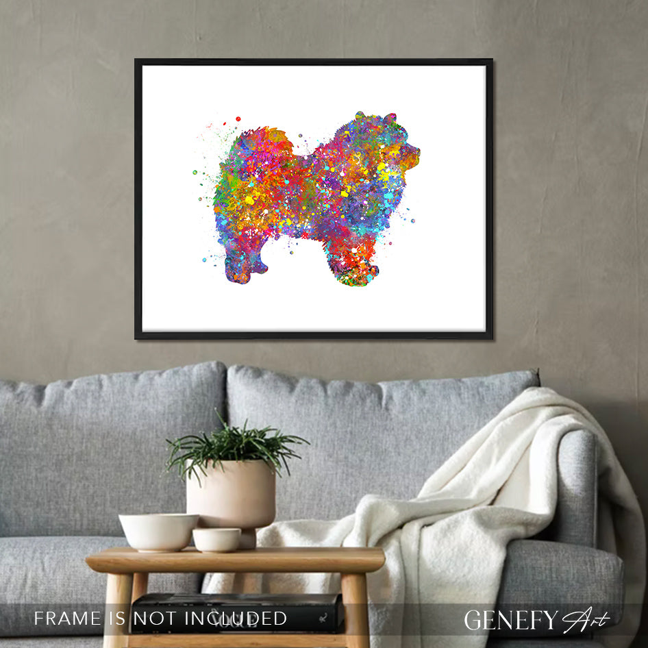 Chow Chow Watercolour Print - Genefy Art