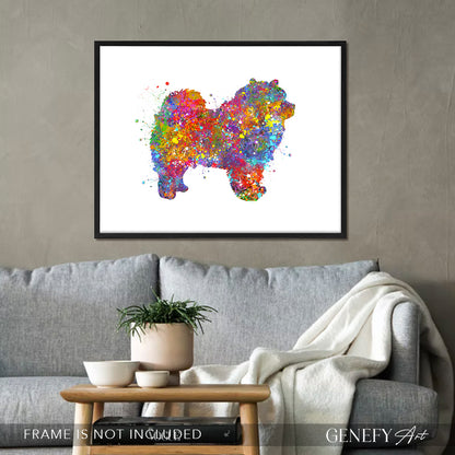 Chow Chow Watercolour Print - Genefy Art