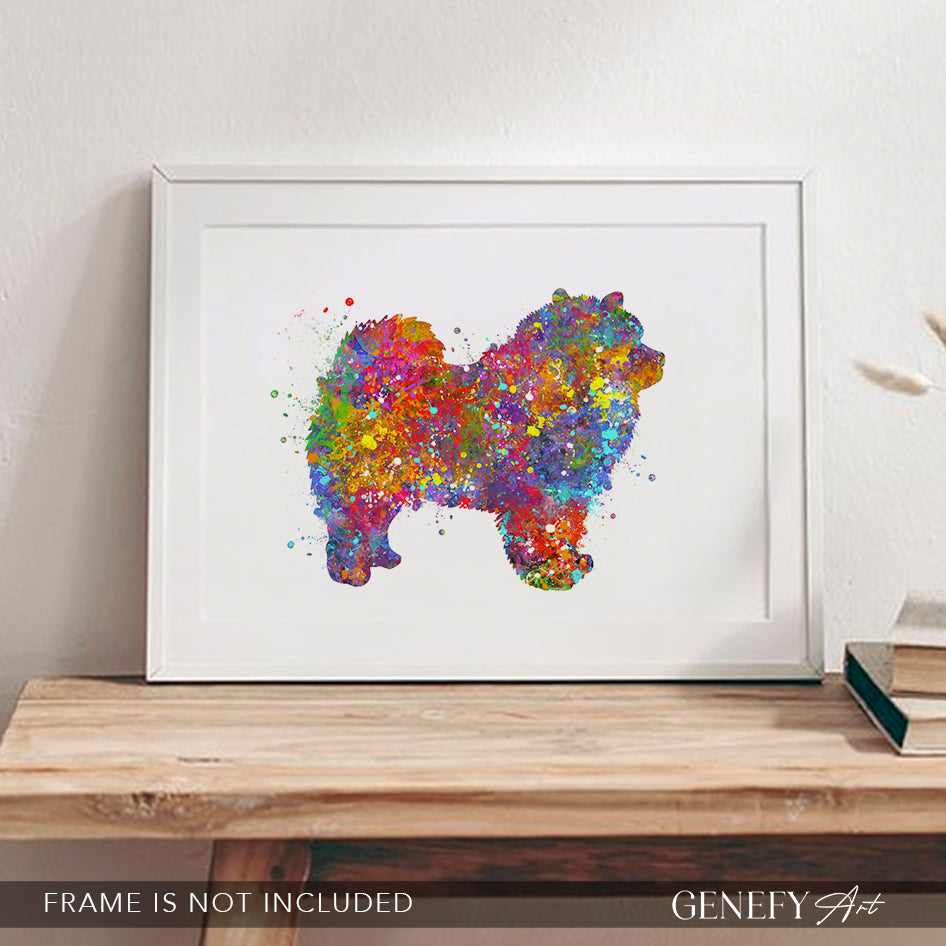 Chow Chow Watercolour Print - Genefy Art