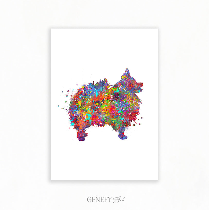 Colourful Pomeranian Art