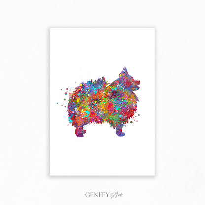 Colourful Pomeranian Art