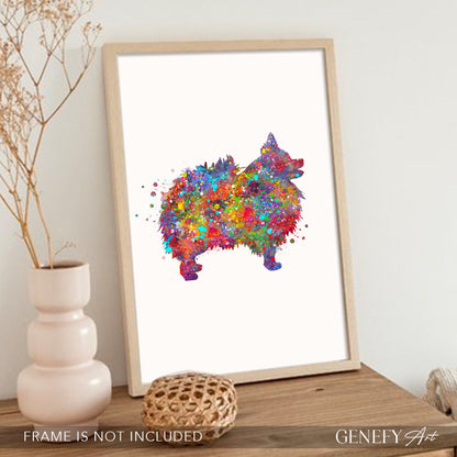 Colourful Pomeranian Art