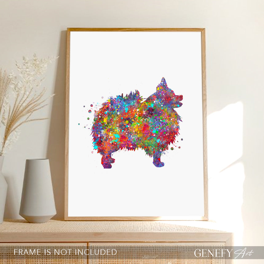 Colourful Pomeranian Art