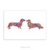Dachshund Couple Watercolour Print