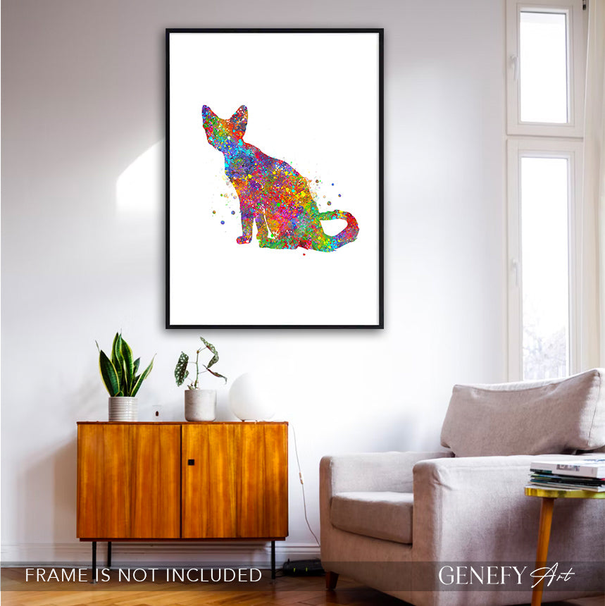 Devon Rex Cat Poster