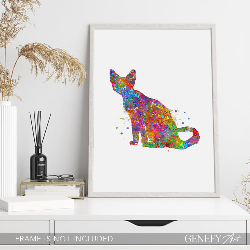 Devon Rex Cat Poster