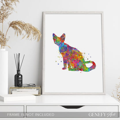 Devon Rex Cat Poster