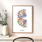 A-DNA Watercolour Art Print - Genefy Art