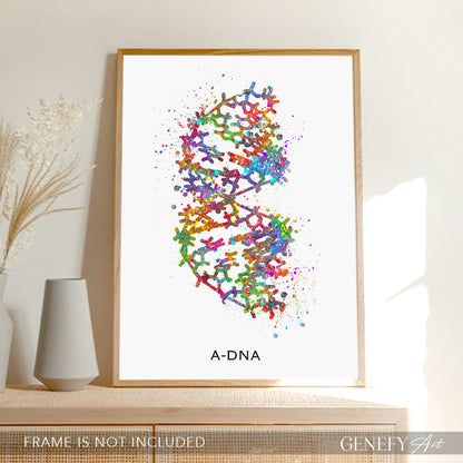 A-DNA Watercolour Art Print - Genefy Art