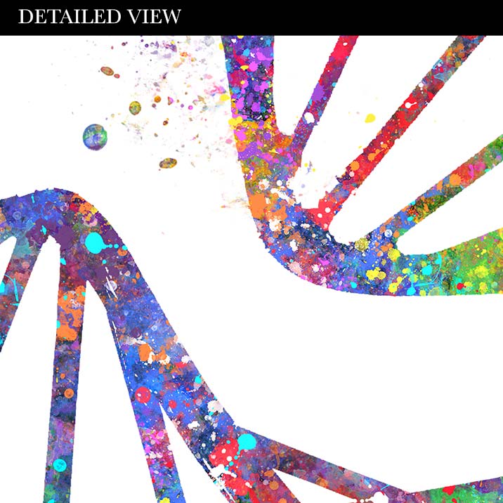 DNA Watercolour Art Print