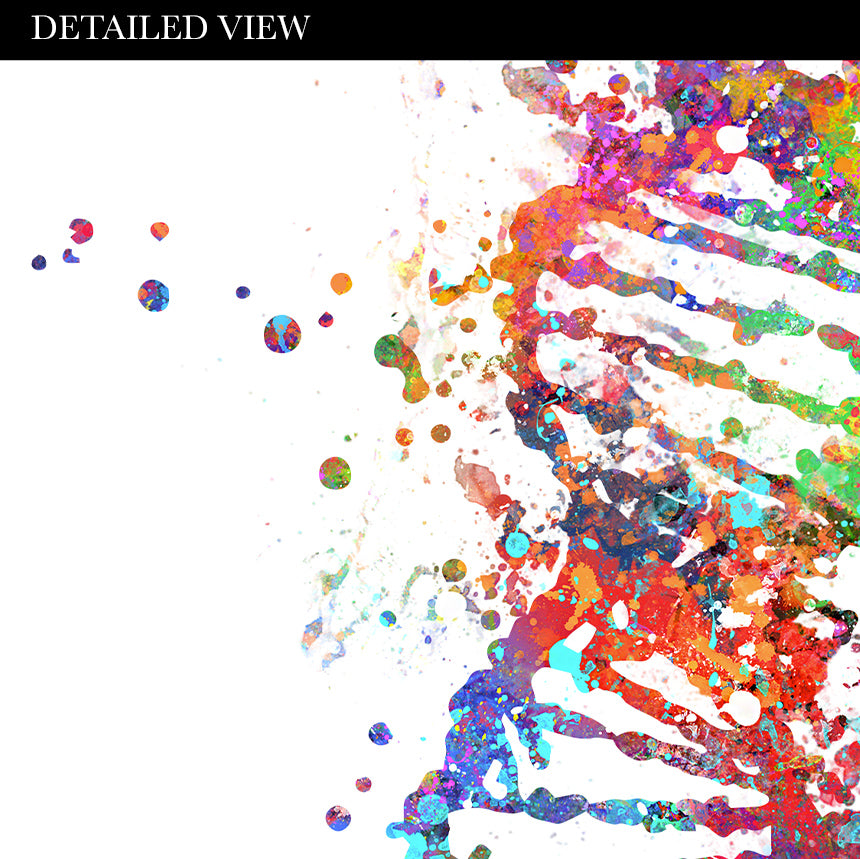 DNA Watercolour Art Print