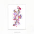 DNA Flower Watercolour Art Print