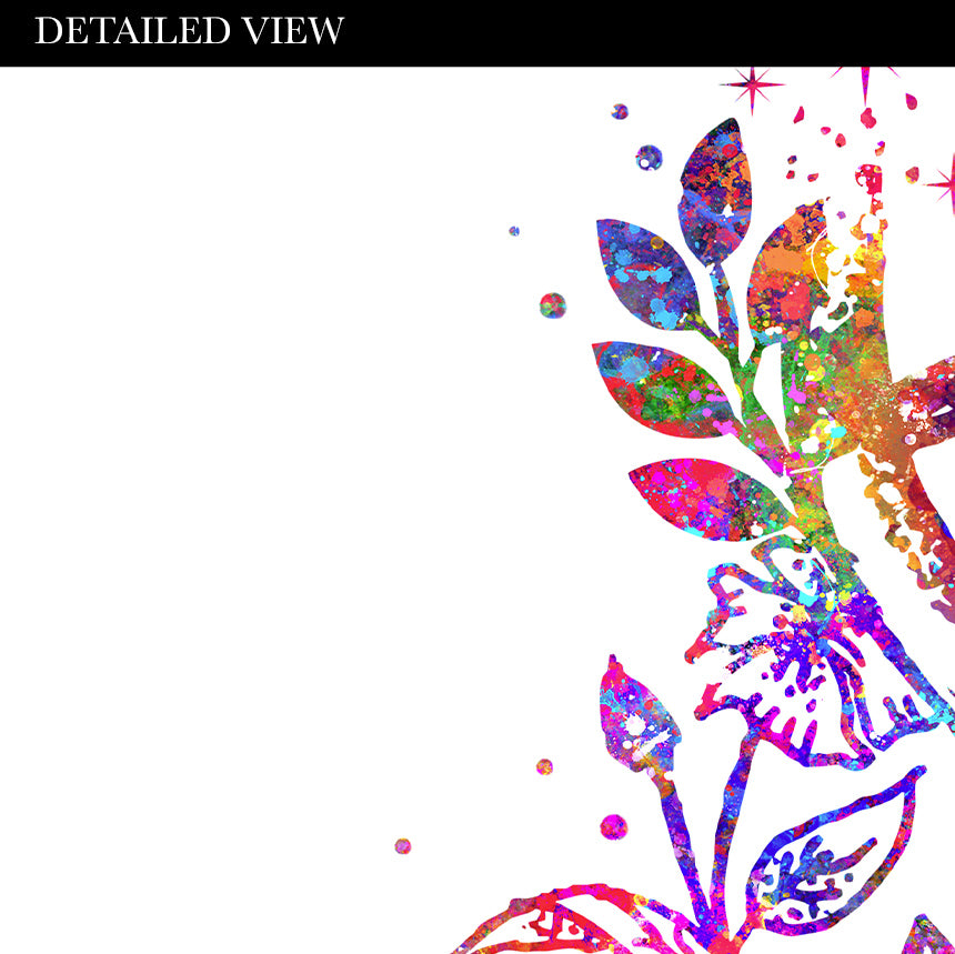 DNA Flower Watercolour Art Print