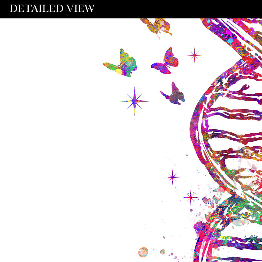 DNA Tree of Life Watercolour Art Print