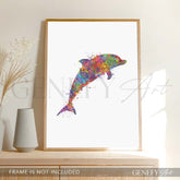 Dolphin Watercolour Print - Genefy Art