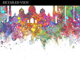 Dubai Skyline Watercolour Print - Genefy Art
