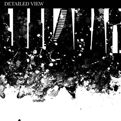 Dubai Skyline Black and White Watercolour Print - Genefy Art