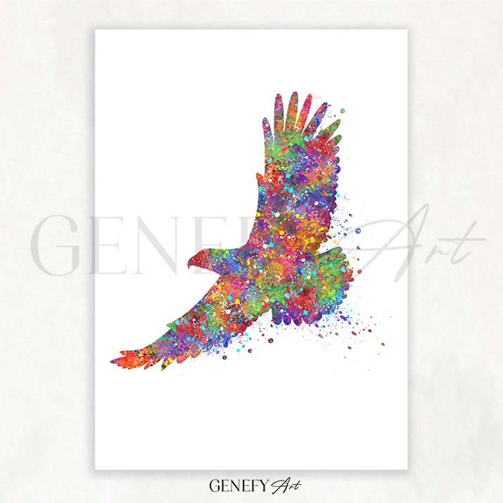 Eagle Watercolour PrintX